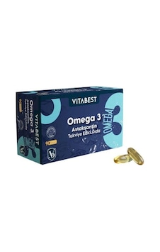 Vitabest Omega 3 Ve Astaksantin 90 Kapsüli