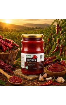 Organik Glutensiz Acı Biber Salçası 650 Gr.