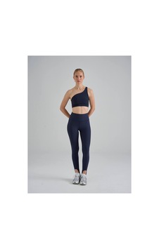 Lismina Tek Askılı Omzu Açık Spor Büstiyer Sadece Üst Lacivert Lismina Tek Askılı Omzu Açık Spor Büstiyer Sadece Üst Lacivert