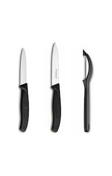 Victorinox Siyah 3'lü Bıçak Soyacak Seti Siyah Victorinox Siyah 3'lü Bıçak Soyacak Seti Siyah