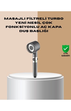 Hubrendy Tekno Çok Fonksiyonlu Filtreli Duş Başlığı Masaj Etkili Diğer