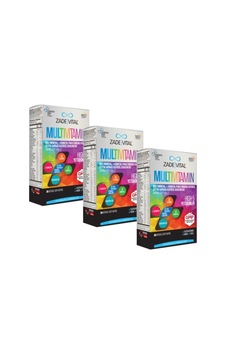 Zade Vital Multivitamin 30'lu Kapsül X 3 Kutu