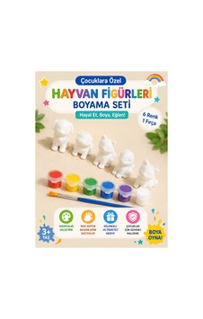 3 Boyutlu Hayvan Figürleri Boyama Seti 3 Boyutlu Hayvan Figürleri Boyama Seti