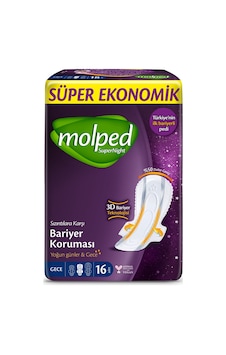 Molped Süper Night Süper Ekonomik Gece 16'lı 7'li Avantaj Paketi Mıchu Molped Süper Night Süper Ekonomik Gece 16'lı 7'li Avantaj Paketi Mıchu