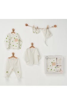 Andywawa Newborn 5'Li Bebek Hastane Çıkış Seti - Ac22780R Ekru Andywawa Newborn 5'Li Bebek Hastane Çıkış Seti - Ac22780R Ekru