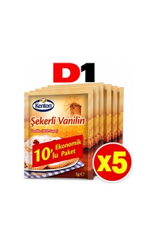 Kenton Şekerli Vanilin 10 Lu 5 Adet Koli Kenton Şekerli Vanilin 10 Lu 5 Adet Koli