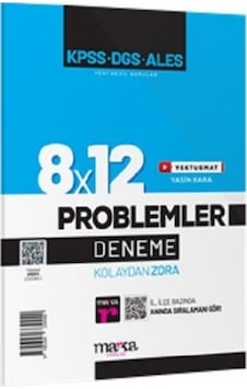 KPSS Problemler 8x12 Deneme- Marka Yayınları KPSS Problemler 8x12 Deneme- Marka Yayınları