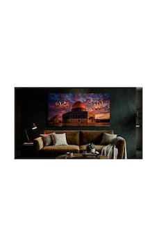 Premium Kanvas Tablo - Gün Batımı Kubbetüs Sahra Mescid-i Aksa Allah Muhammed Yazılı 90 X 180 Cm Çok Renkli Çok Renkli Premium Kanvas Tablo - Gün Batımı Kubbetüs Sahra Mescid-i Aksa Allah Muhammed Yazılı 90 X 180 Cm Çok Renkli Çok Renkli