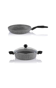 Granit Karnıyarık Tencere ve Tava Seti 26 CM Schafer Granit Karnıyarık Tencere ve Tava Seti 26 CM Schafer