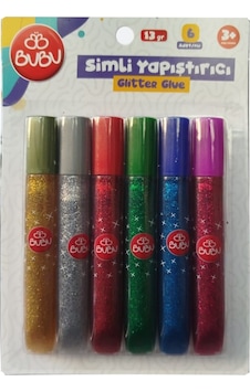 Simli Yapıştırıcı 6 Renk 1 Paket Simli Uhu 6 Lı Anasınıfı Kreş Süsleme Etkinlik Yıkanabilir Zararsız Simli Yapıştırıcı 6 Renk 1 Paket Simli Uhu 6 Lı Anasınıfı Kreş Süsleme Etkinlik Yıkanabilir Zararsız