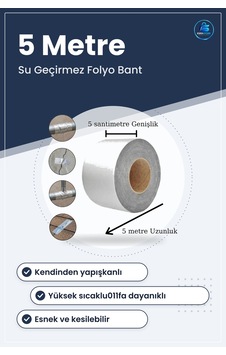 Su Geçirmez Butil Folyo Bant Çatı Boru Duvar Çatlak Onarıcı Yükse Su Geçirmez Butil Folyo Bant Çatı Boru Duvar Çatlak Onarıcı Yükse