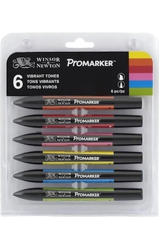 Winsor&Newton ProMarker Güçlü Tonlar 6 lı Set Winsor&Newton ProMarker Güçlü Tonlar 6 lı Set
