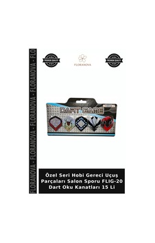 Özel Seri Hobi Gereci Uçuş Parçaları Salon Sporu Flıg-20 Dart Oku Kanatları 15 Li