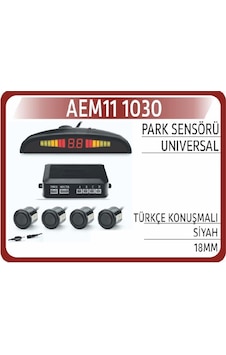 Park Sensörü Üniversal Türkçe Konuşmalı Siyah 18mm Aem 111030 Park Sensörü Üniversal Türkçe Konuşmalı Siyah 18mm Aem 111030