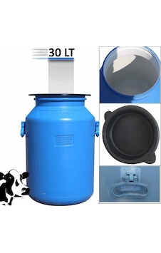 Süt Güğümü Içi Beyaz 30 Litre Mavi