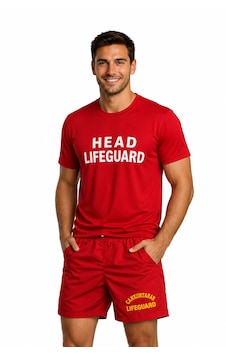 Baş Cankurtaran Tshırt - Head Lıfeguard Kırmızı