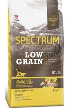 Spectrum Low Grain Tavuklu Hindili Kızılcıklı Yetişkin Kedi Maması 2 KG Spectrum Low Grain Tavuklu Hindili Kızılcıklı Yetişkin Kedi Maması 2 KG