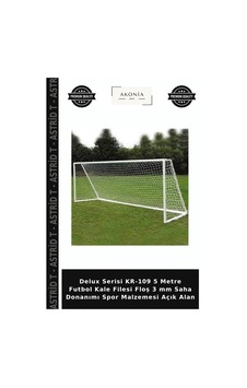 Delux Serisi Kr-109 5 Metre Futbol Kale Filesi Floş 3 Mm Saha Donanımı Spor Malzemesi Açık Alan Belirtilmemiş Delux Serisi Kr-109 5 Metre Futbol Kale Filesi Floş 3 Mm Saha Donanımı Spor Malzemesi Açık Alan Belirtilmemiş