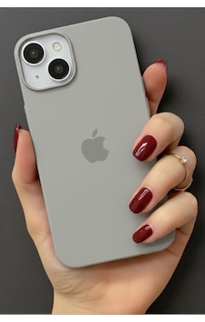 Iphone 13-14 Uyumlu Kılıf Logolu Lansman Soft Yumuşak Içi Kadife Silikon Kapak Gri Iphone 13-14 Uyumlu Kılıf Logolu Lansman Soft Yumuşak Içi Kadife Silikon Kapak Gri