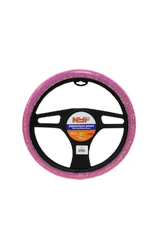 Nyf F-1502 Geçmeli Direksiyon Kılıfı Taşlı Pembe Full 38 Cm Nyf F-1502 Geçmeli Direksiyon Kılıfı Taşlı Pembe Full 38 Cm