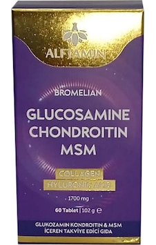 Alftamin Glukozamin Kondroitin Msm 1700 Mg 60 Tablet Alftamin Glukozamin Kondroitin Msm 1700 Mg 60 Tablet