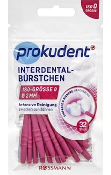 Prokudent Arayüz Fırçası 32'li Tel Çapı 0.4 MM / Dış Çapı 2 MM Prokudent Arayüz Fırçası 32'li Tel Çapı 0.4 MM / Dış Çapı 2 MM