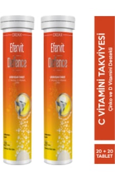 Efervit Defence 20 Efervesan Tablet Ikincisi %50 Efervit Defence 20 Efervesan Tablet Ikincisi %50