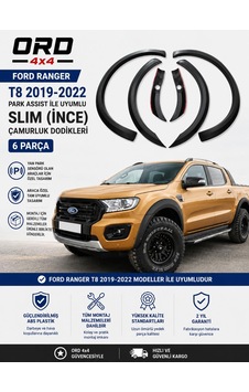Ord4x4 Ford Ranger T8 2019-2022 Park Assıst İle Uyumlu Slım İnce Çamurluk Dodikleri Ord4x4 Ford Ranger T8 2019-2022 Park Assıst İle Uyumlu Slım İnce Çamurluk Dodikleri