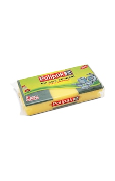 Polipak Oluklu Bulaşık Süngeri 3'lü