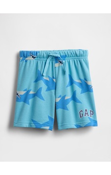 Gap Erkek Bebek Relaxed Fransız Havlu Kumaş Logo Pull-on Şort Mavi-2751