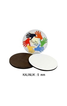 Hdf Yuvarlak Bardak Altlığı 5 Mm - Tek Taraflı Diğer