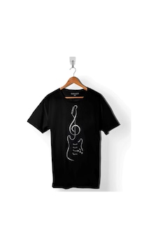Sol Anahtarı Elektro Gitar Müzik Nota Metallica Baskılı Tişört Unisex T-shirt 001 Sol Anahtarı Elektro Gitar Müzik Nota Metallica Baskılı Tişört Unisex T-shirt 001