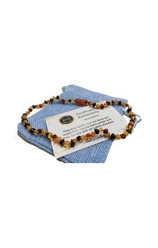 Sertifikalı Multicolor Baltık Bebek Kehribar Kolye Çok Renkli Sertifikalı Multicolor Baltık Bebek Kehribar Kolye Çok Renkli