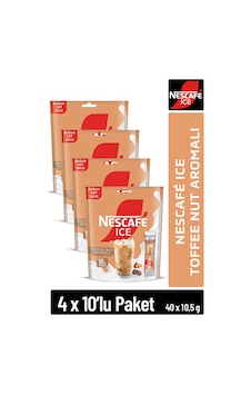 Nescafe Ice Toffee Nut Aromalı Çözünebilir Kahve 10,5g 10'lu Paket 10x4 Diğer Nescafe Ice Toffee Nut Aromalı Çözünebilir Kahve 10,5g 10'lu Paket 10x4 Diğer