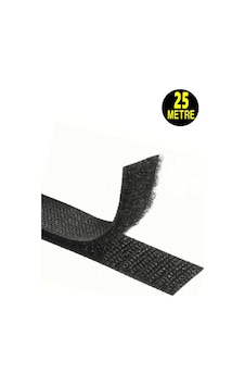 25 Metre 2 Cm Siyah Çift Taraflı Cırt Cırt Bantı Amerikan Fermuarı Yapışkansız Tip 25 Metre 2 Cm Siyah Çift Taraflı Cırt Cırt Bantı Amerikan Fermuarı Yapışkansız Tip