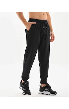 Modavra Unisex Lastik Paçalı Eşofman Altı - Siyah 001 Modavra Unisex Lastik Paçalı Eşofman Altı - Siyah 001