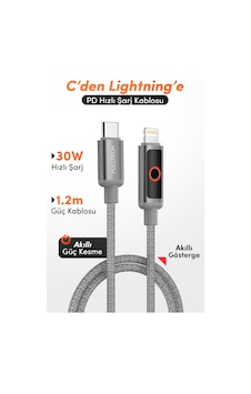 Fulltech Fc153 Type-c To Lightning Pd 30w Hızlı Şarj Kablosu 1.2m İphone Uyumlu, 480mbps Veri Tran Fulltech Fc153 Type-c To Lightning Pd 30w Hızlı Şarj Kablosu 1.2m İphone Uyumlu, 480mbps Veri Tran