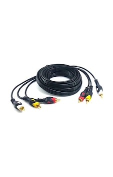 Swat 3Rca 3Rca Görüntü ve Ses Kablosu 5 Metre Gold Seri Swat 3Rca 3Rca Görüntü ve Ses Kablosu 5 Metre Gold Seri