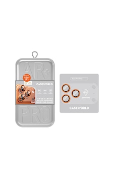 Apple Uyumlu iPhone 17 Pro Max Caseworld Alloy Sapphire One-piece Anti Reflective Safir Lens Koruyucu Turuncu Apple Uyumlu iPhone 17 Pro Max Caseworld Alloy Sapphire One-piece Anti Reflective Safir Lens Koruyucu Turuncu