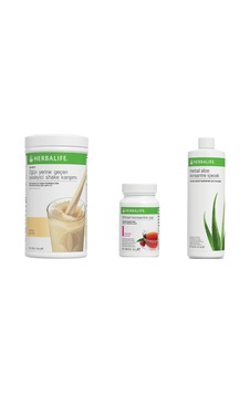 Herbalife Vanilya Shake + Ahududu Çay + Aloevera İçecek Herbalife Vanilya Shake + Ahududu Çay + Aloevera İçecek