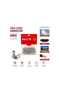 Fully E-320a Uydu Konnektör 100 Adet Vida Ef