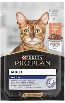 Pro Plan Pouch Indoor Sos İçinde Somonlu Yetişkin Kedi Konservesi 85 Gr