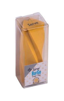 Serve Burgu Pastel Silgi Sarı