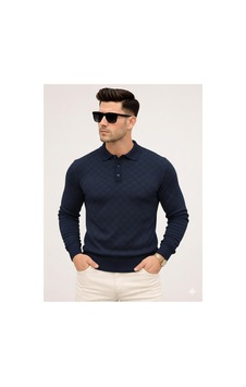 Pantoloncu Ali Polo Yaka Kazak Lacivert Pantoloncu Ali Polo Yaka Kazak Lacivert