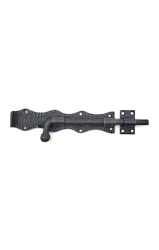 Antika Tarz Dekoratif Pirinç Dövme Kapı Sürgüsü - 20cm, Oksit Antika Tarz Dekoratif Pirinç Dövme Kapı Sürgüsü - 20cm, Oksit