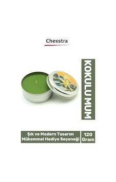 Premium Aromaterapi Arınma Huzur Meditasyon Yoga Esans Dekoratif Mum Oda Kokusu 120g Teneke Kutu Çok Renkli