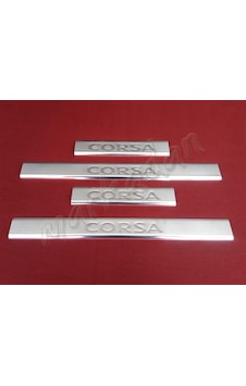 Db Chrome Opel Corsa C Krom Kapı Eşiği 2000-2006 4 Parça P.Çelik Db Chrome Opel Corsa C Krom Kapı Eşiği 2000-2006 4 Parça P.Çelik