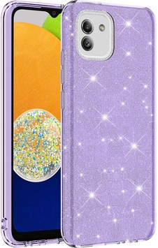 Galaxy A03 Kılıf Zore Shining Silikon Mor Galaxy A03 Kılıf Zore Shining Silikon Mor