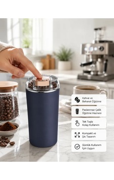Astraltech Kahve Ve Baharat Öğütücü Kolay Temizlenebilir Paslanmaz Çelik Taşınabilir Çok Renkli Astraltech Kahve Ve Baharat Öğütücü Kolay Temizlenebilir Paslanmaz Çelik Taşınabilir Çok Renkli