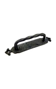 Antika Tarz Dekoratif Pirinç Burgulu Çekme Kol - 205x33 Mm, Oksit